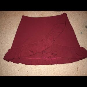 Ruffle mini skirt